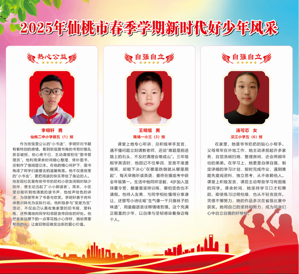 【2025年仙桃市春季學(xué)期“新時代好少...